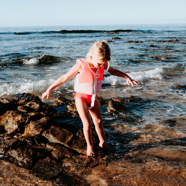 Sunnylife / Swim Vest (2-3yrs) - Melody the Mermaid Neon Strawberry