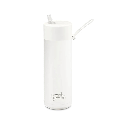 Frank Green / Stainless Steel Ceramic Reusable Bottle w/ Straw Lid (20oz) - Cloud