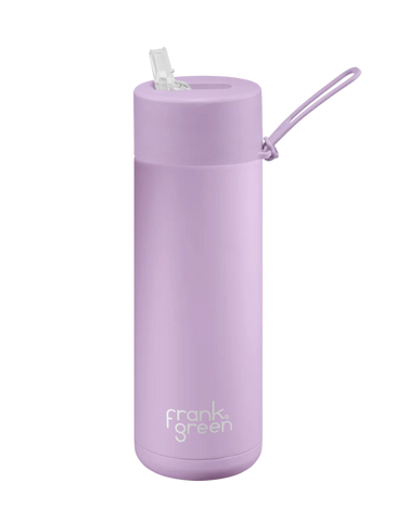 Frank Green / Stainless Steel Ceramic Reusable Bottle w/ Straw Lid (20oz) - Lilac Haze