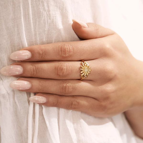 Midsummer Star / Wild Sunflower Ring - Gold