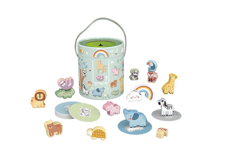 Tooky Toy / My Forest Friends Animal Touch & Match Mystery Bucket