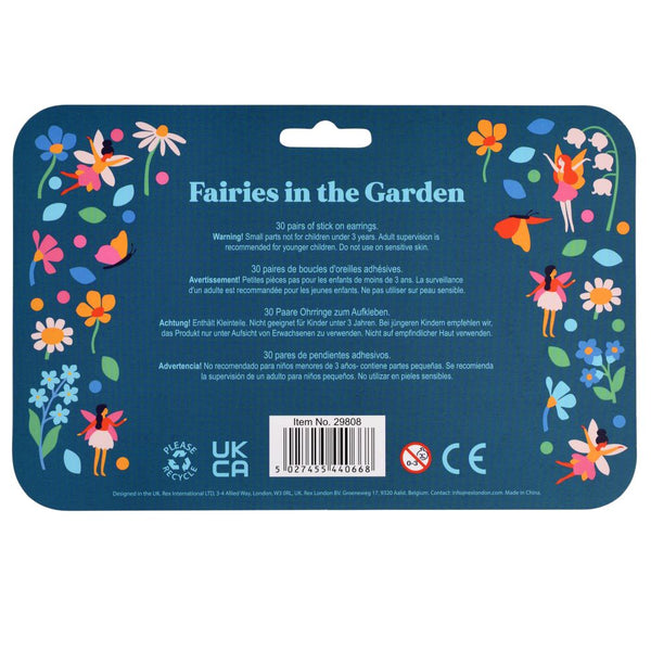 Rex London / Stick On Earrings (30 Pairs) - Fairies In The Garden