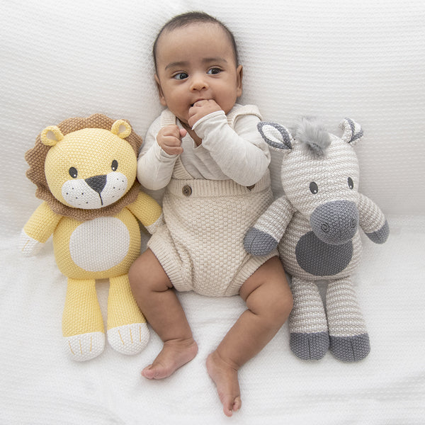 Living Textiles Co. / Whimsical Knitted Toy - Leo the Lion