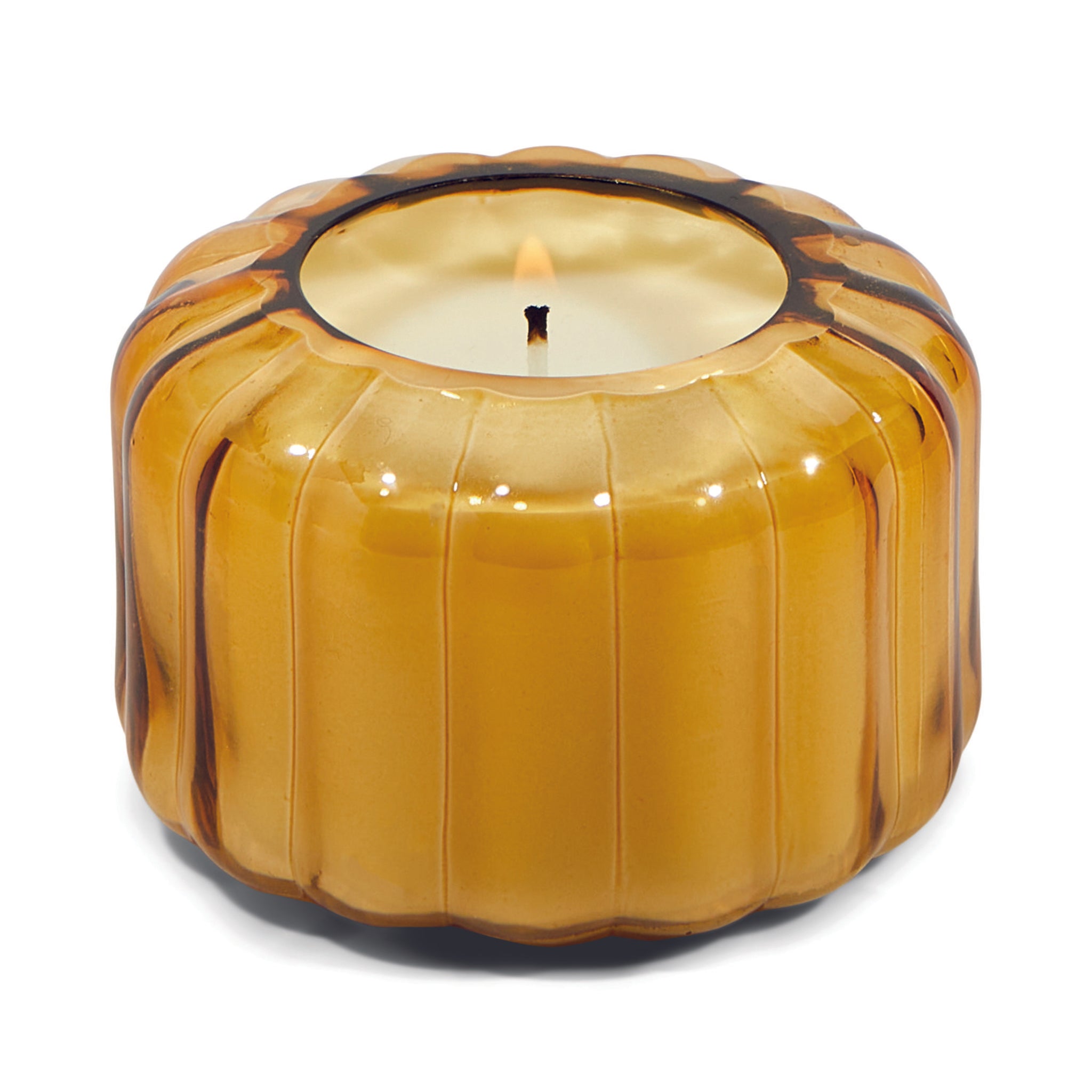 Paddywax / Ripple Glass Candle (Small) - Golden Ember