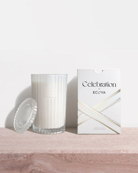 Ecoya / Celebration Candle (Med) - White Musk & Warm Vanilla
