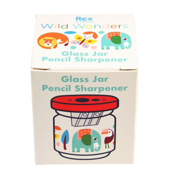 Rex London / Glass Jar Pencil Sharpener - Wild Wonders