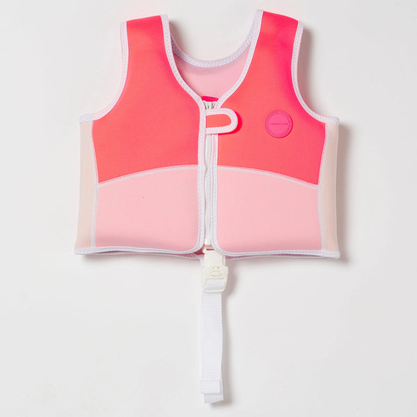 Sunnylife / Swim Vest (2-3yrs) - Melody the Mermaid Neon Strawberry