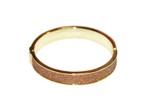 Goody Gumdrops / Metal Glitter Bangle - Gold/Gold