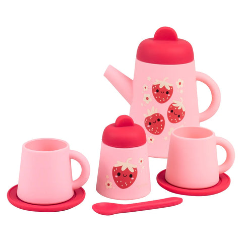 Tiger Tribe / Silicone Tea Set (9pcs) - Strawberry Patch