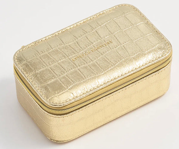 Estella Bartlett / Mini Jewellery Box - Gold Croc