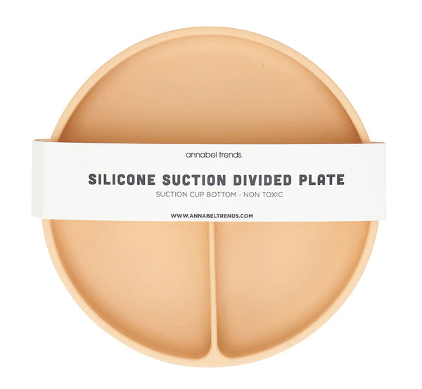 Annabel Trends / Silicone Suction Divided Plate - Caramel