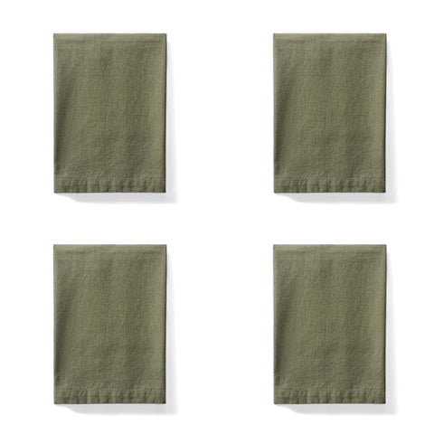 Amalfi / Sorrento Liveable Linen Napkins (Set 4) - Green