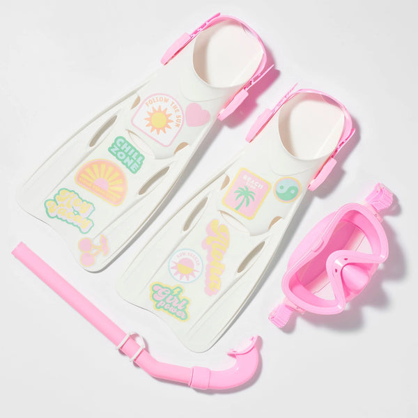 Sunnylife / Kids Snorkel Set (Medium) - Summer Sherbet Pink