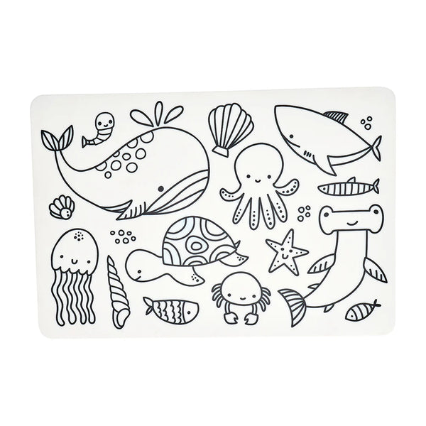 Annabel Trends / Silicone Colouring Mat - Sea Animals