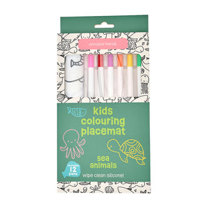 Annabel Trends / Silicone Colouring Mat - Sea Animals