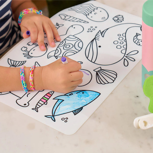 Annabel Trends / Silicone Colouring Mat - Sea Animals