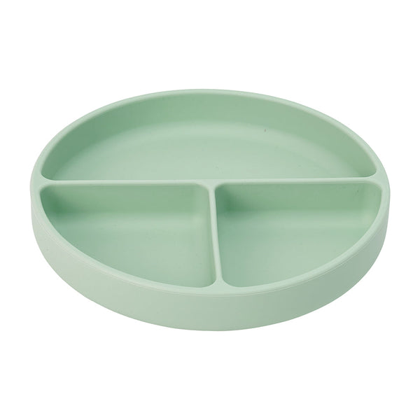 Annabel Trends / Silicone Suction Divided Plate - Moss