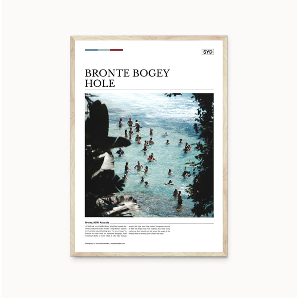 Australia Unseen / Editorial Poster - Bronte Bogey Hole