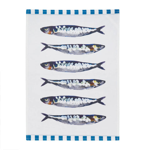 Coast To Coast / Cotton Tea Towel - Sardinia Blue