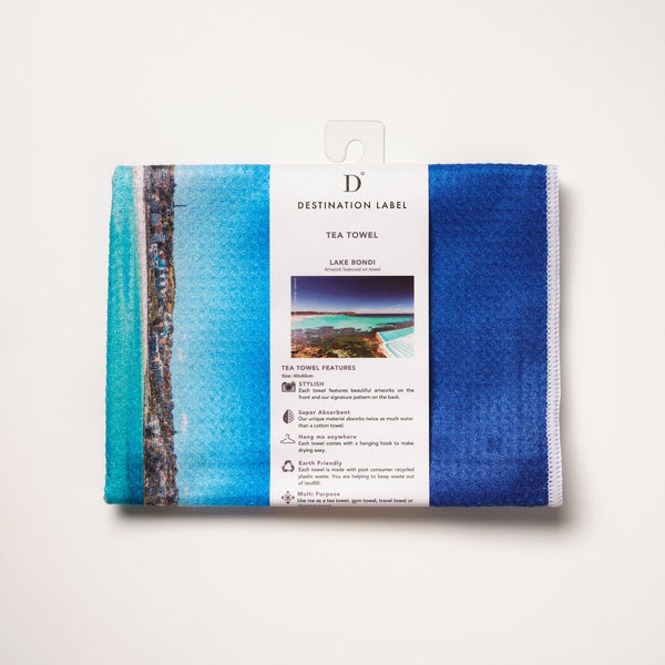 Destination Label / Tea Towel - Lake Bondi