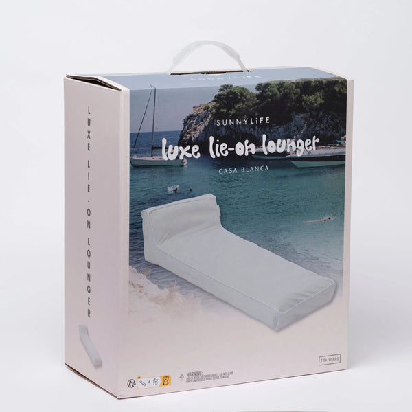 Sunnylife / Luxe Lie-On Lounger Float - Casa Blanca