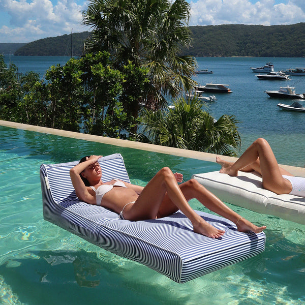 Sunnylife / Luxe Lie-On Lounger Float - Le Weekend Navy