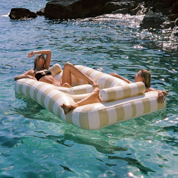 Sunnylife / Luxe Twin Hammock Float - Mango Bay Soft Mustard