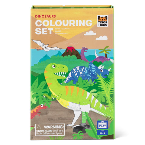 Tiger Tribe / Colouring Set - Dinosaurs