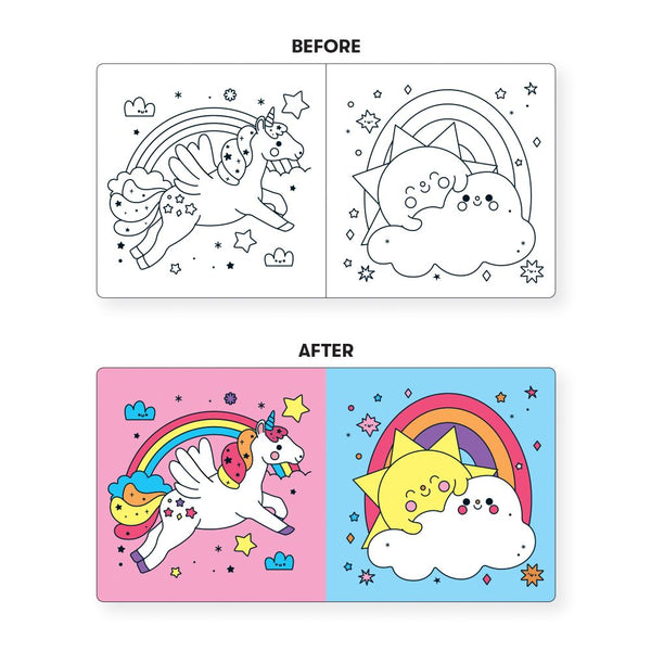 Mudpuppy / Colour Magic Bath Book - Unicorn