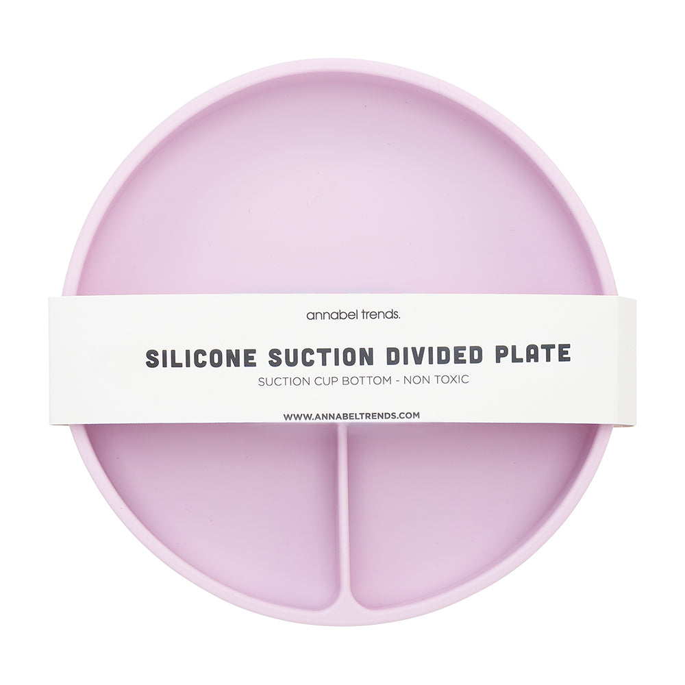 Annabel Trends / Silicone Suction Divided Plate - Lilac