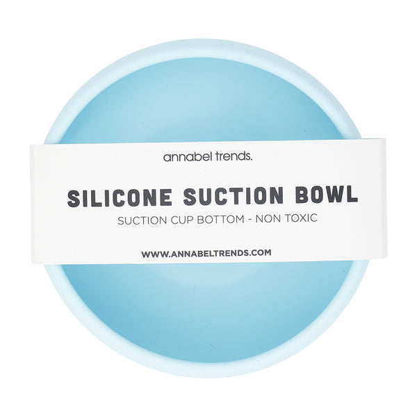 Annabel Trends / Silicone Suction Bowl - Iced Blue