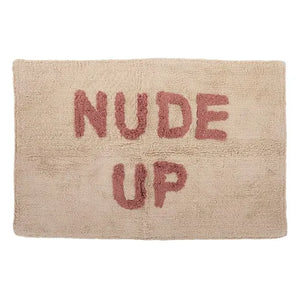 Coast To Coast / 'Nude Up' Cotton Bathmat - Natural/Brick
