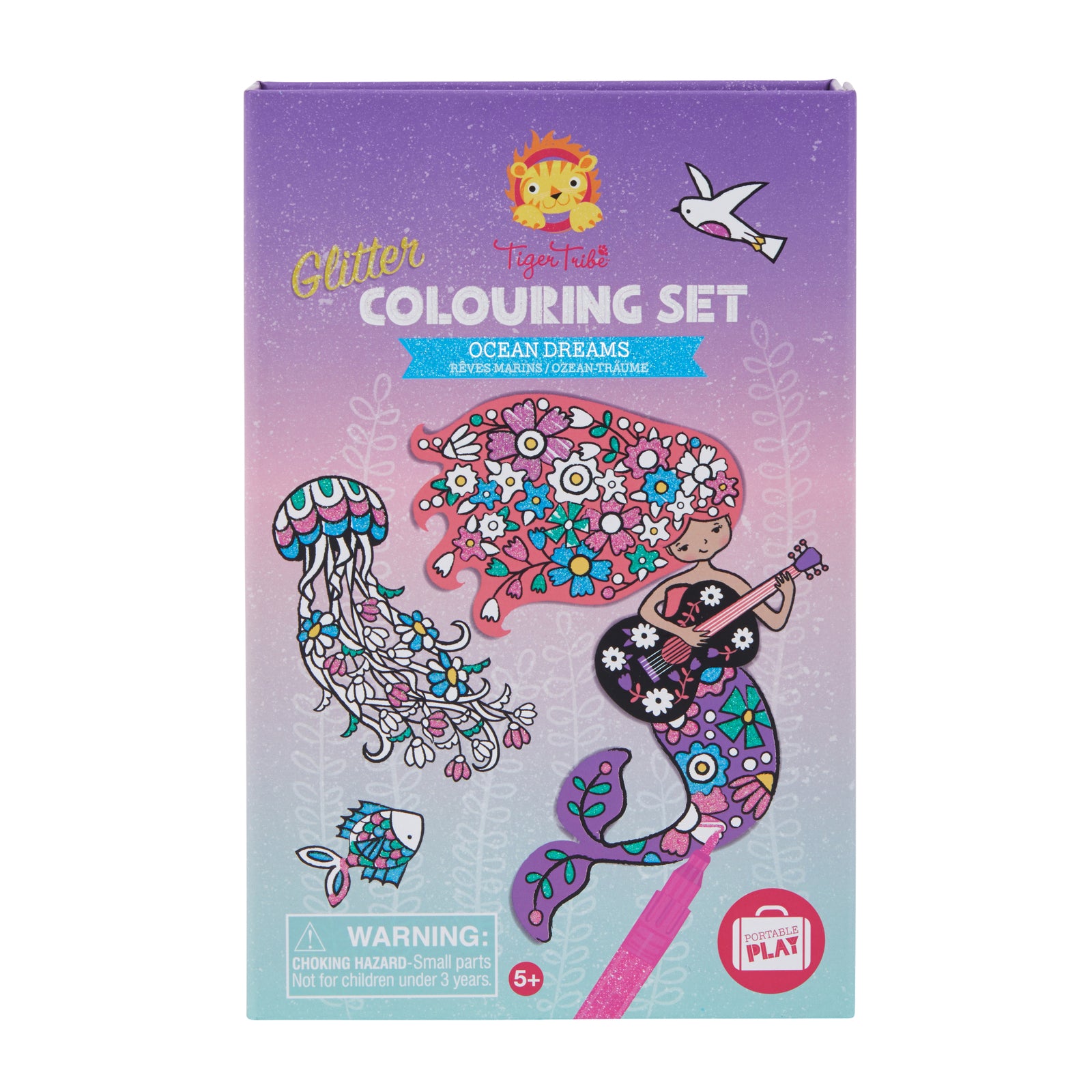 Tiger Tribe / Glitter Colouring Set - Ocean Dreams