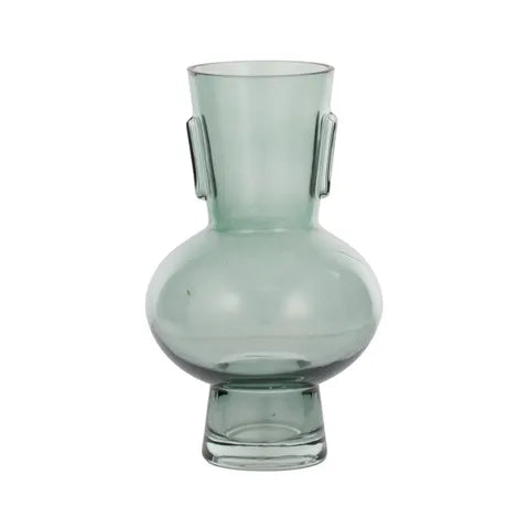 Coast To Coast / Bergen Glass Vase (Med) - Steel Blue