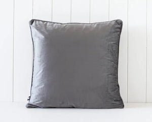 Rayell / Velvet Cushion - Charcoal