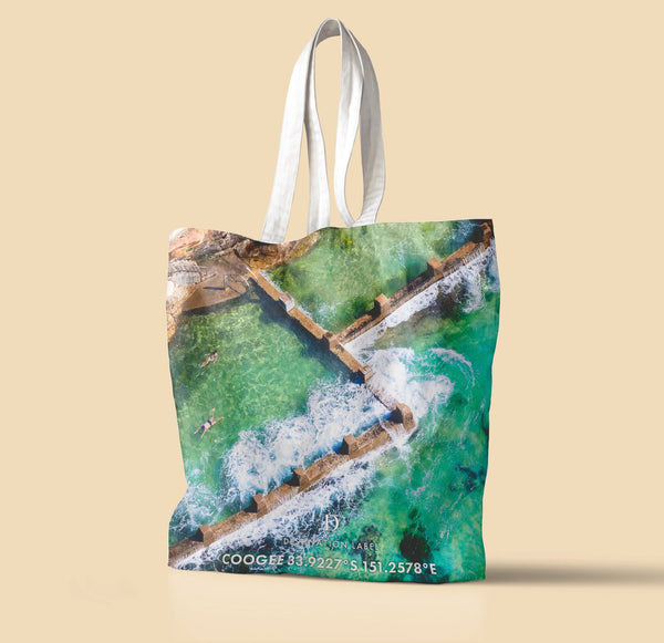 Destination Label / Tote Bag - Coogee Curves