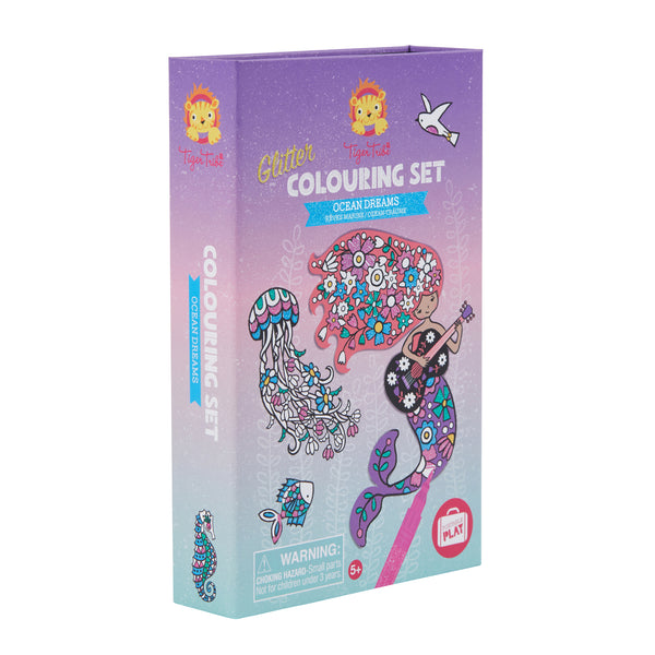 Tiger Tribe / Glitter Colouring Set - Ocean Dreams