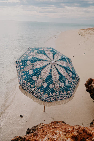 Salty Shadows / Aluminium Beach Umbrella - Lady