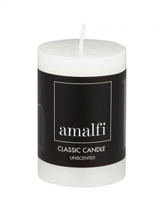 Amalfi / Classic White Pillar Candle (7.5x5x5cm)