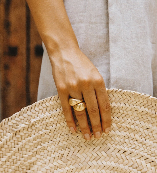 Kirstin Ash / Golden Light Dome Ring - Gold